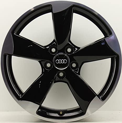 JANTE NEUVE EN 17' 5x112 type RS Sport Black polish + cache 7.5x17"