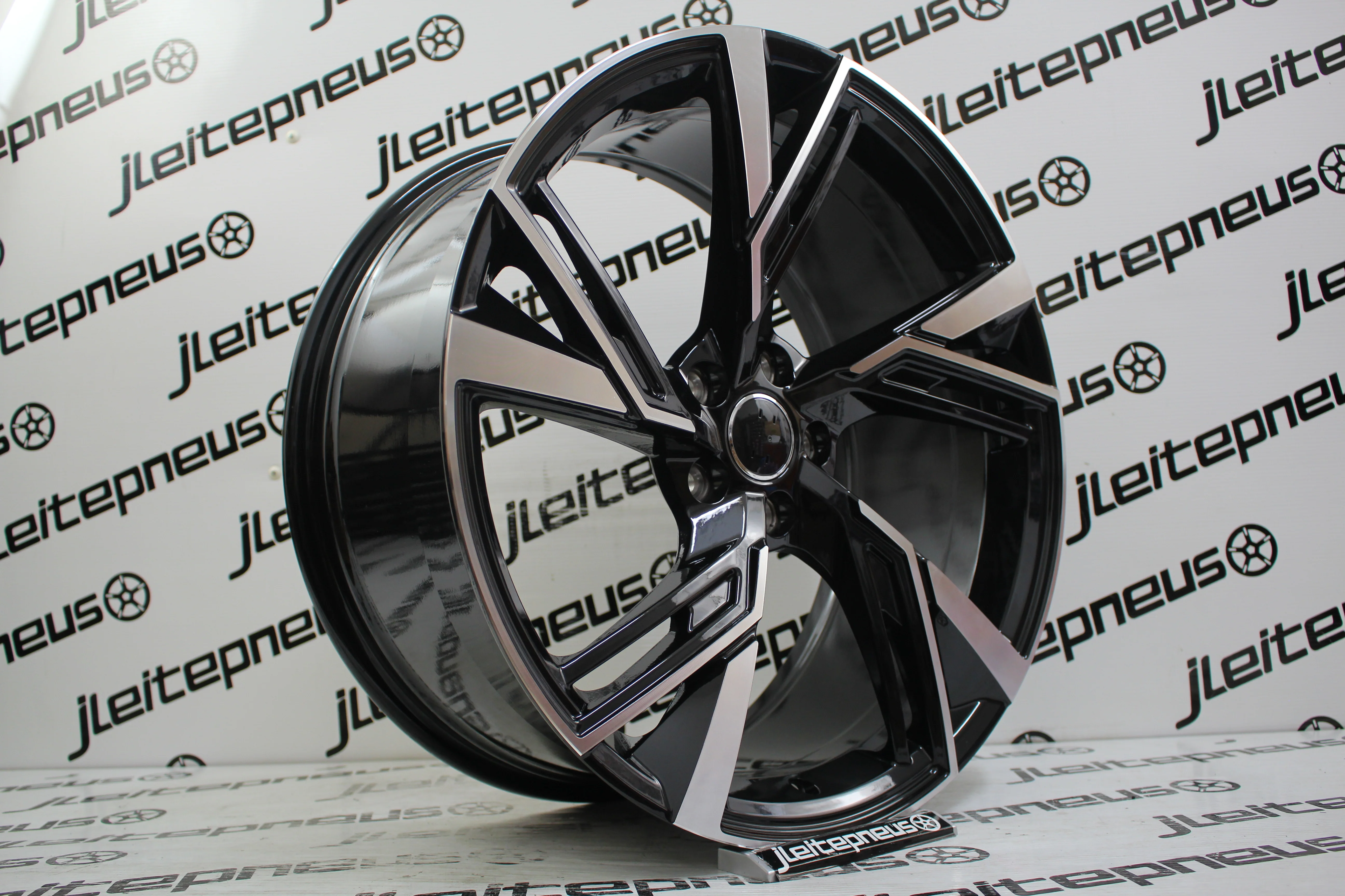 jante neuve 17' look sport black polish  5/112 7x17"