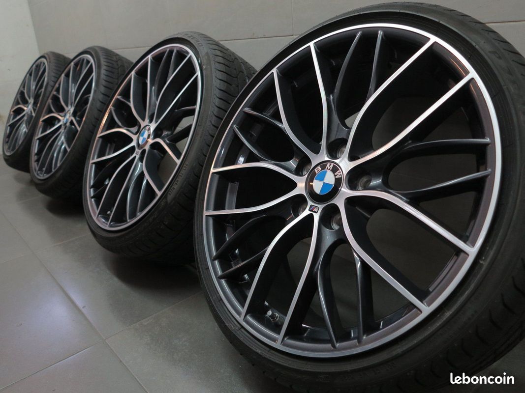Pack complet 19'' 5x120 look M Sport black polish 8.5x19"