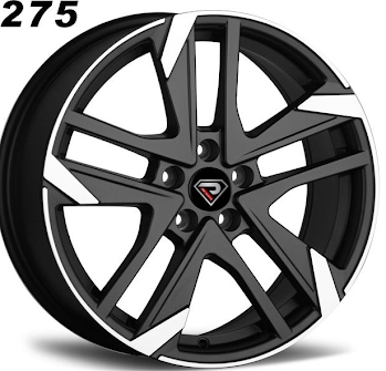 jante neuve Matt Black polish 17'' 5x108 7x17"
